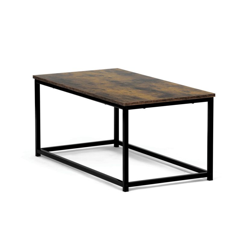 Stôl konferenčný, 90x48x41 cm, MDF, dekor staré drevo