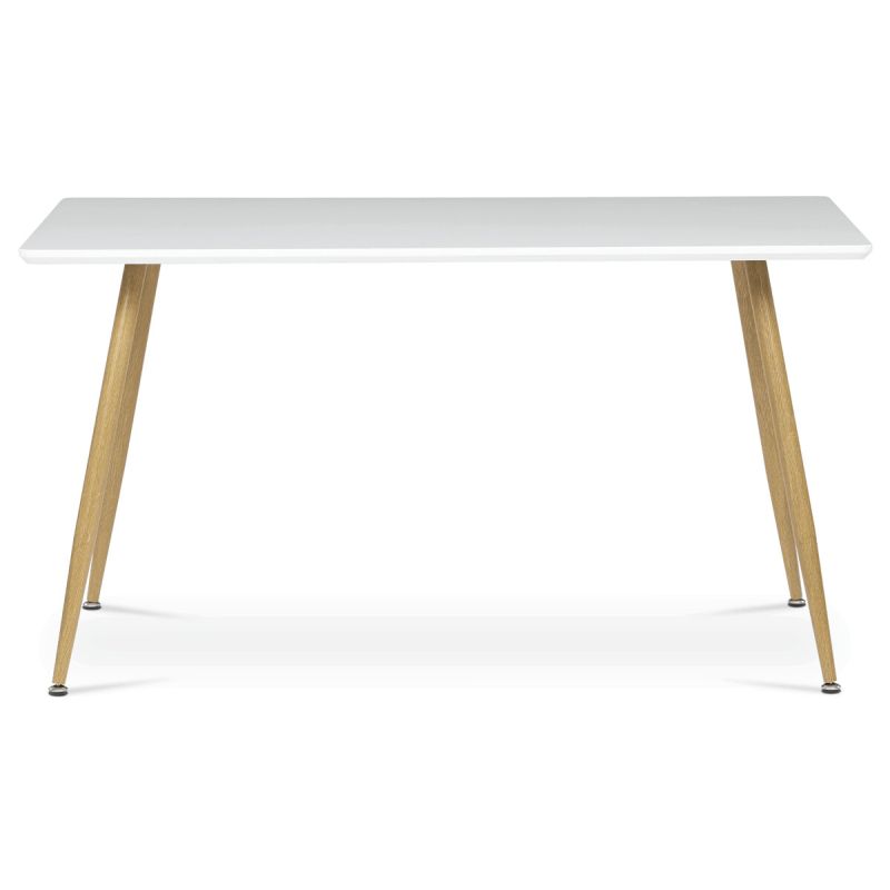 Stôl jedálenský 140x80, MDF, biela matná doska