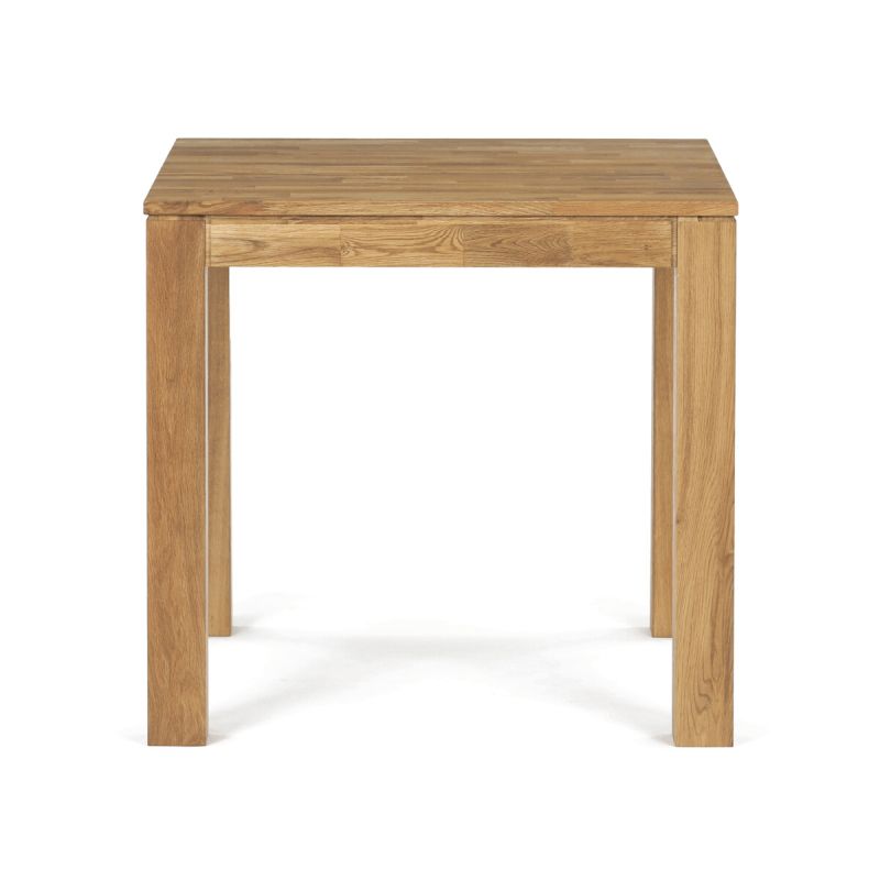 Jedálenský drevený stôl 80x80, masív dub biely, povrchová úprava olejom
