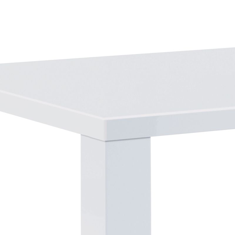 Moderný jedálenský stôl s rozmermi 135x80 v bielom lesku