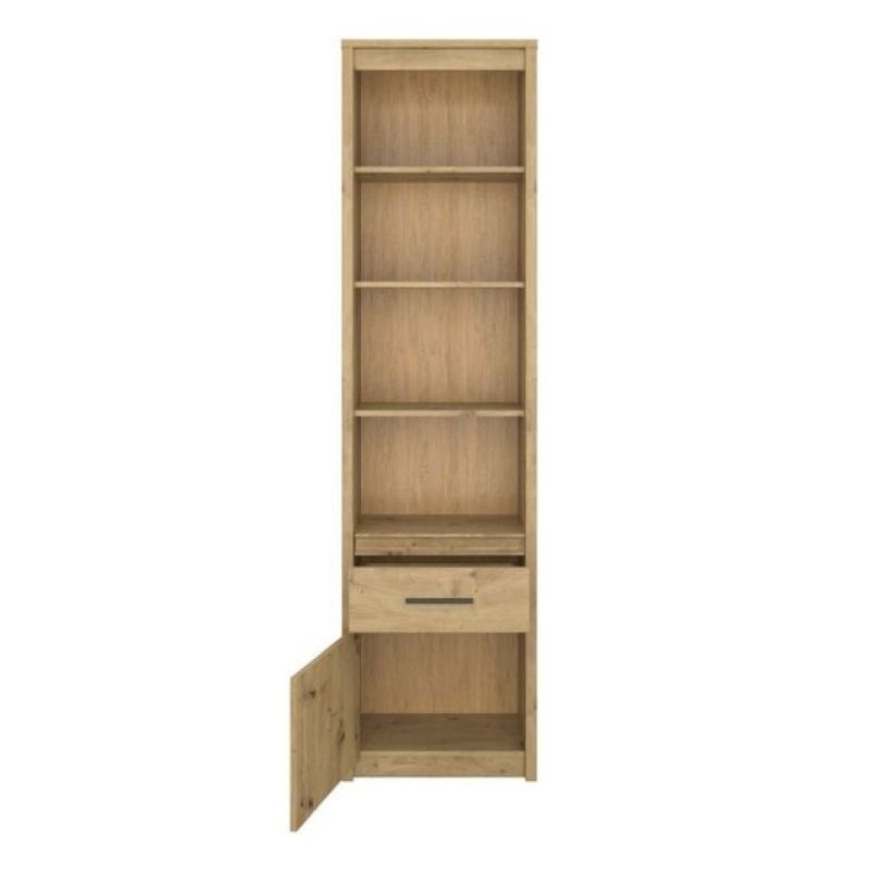 Otvorený regál 1D1S, dub artisan