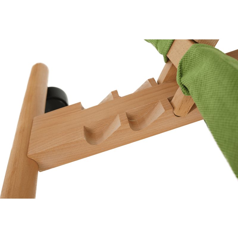 Moderná a ergonomická kľakačka, zelená-buk