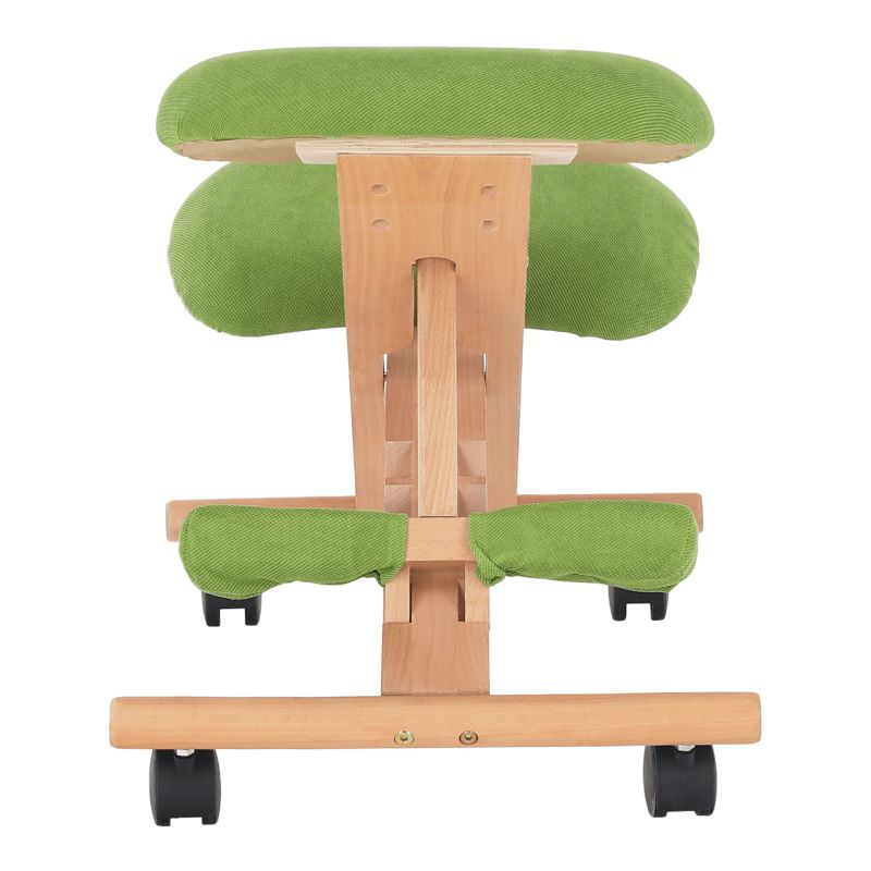 Moderná a ergonomická kľakačka, zelená-buk