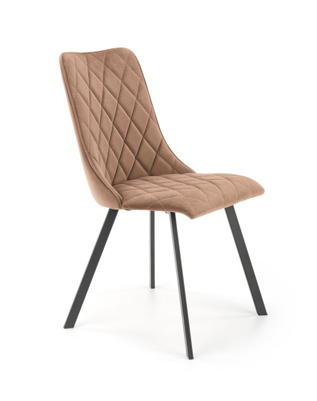 Jedálenská stolička 450, čierna-béžová velvet