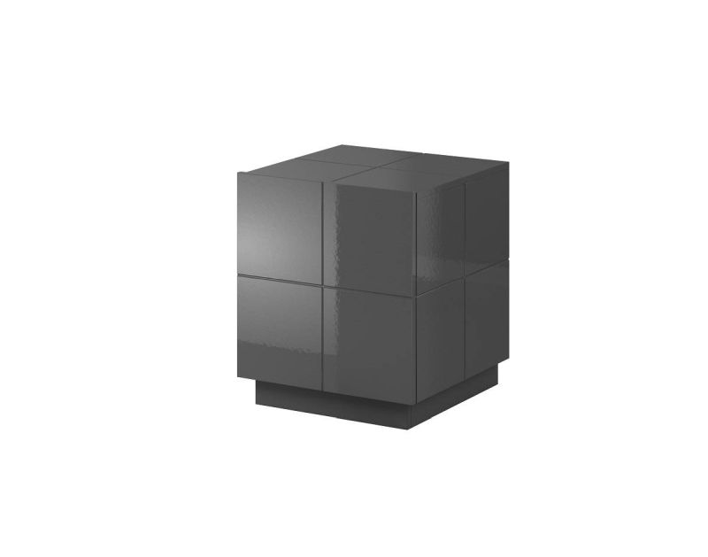 Set nočných stolíkov v lesku, graphite