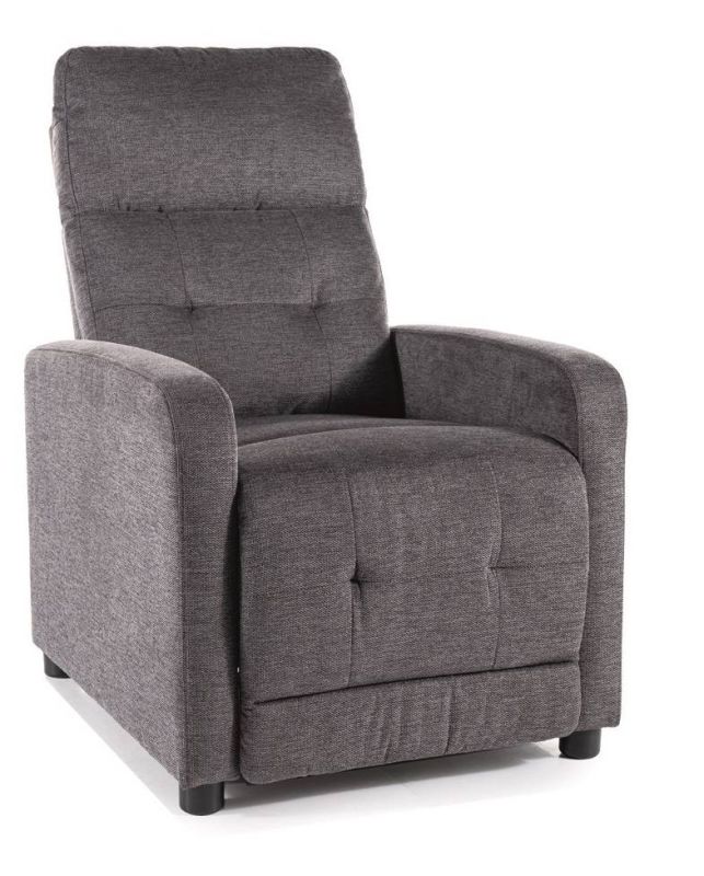 Polohovacie elegantné kreslo, tmavo sivá 18
