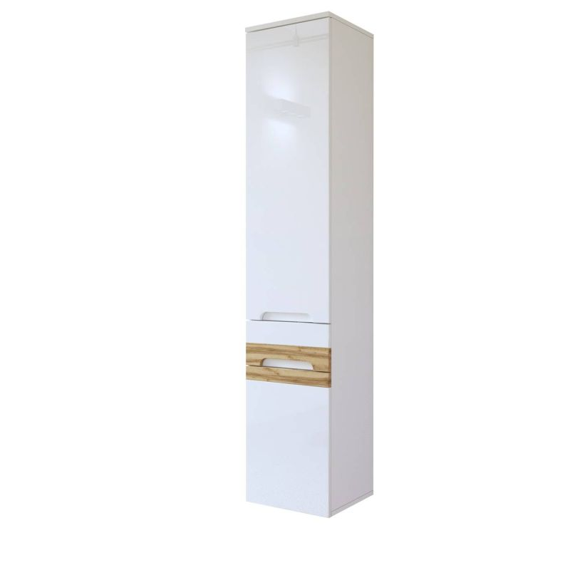 Kúpeľňová skrinka WHITE 800 biela/biely vysoký lesk