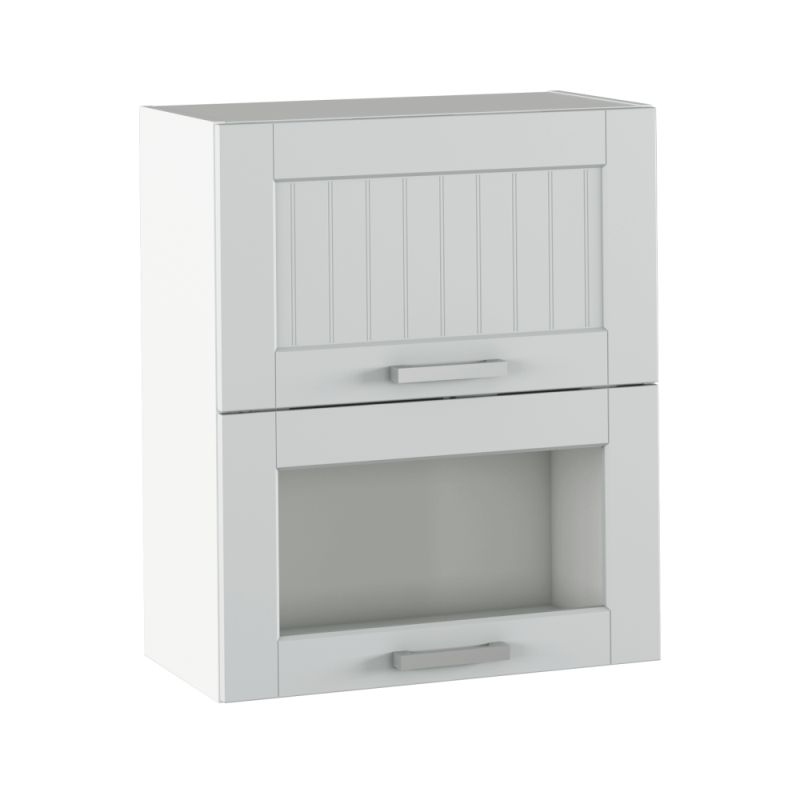 Horná skrinka, svetlosivá-biela, TYP 8, 2x dvierka