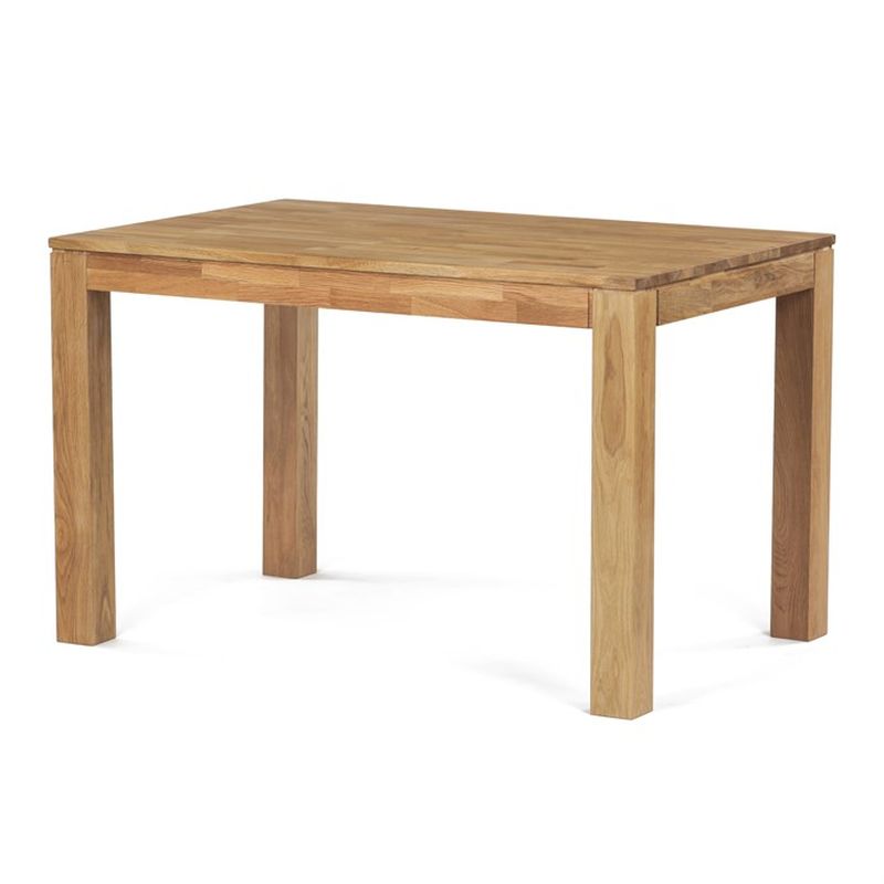 Jedálenský drevený stôl 120x80, masív dub biely, povrchová úprava olejom