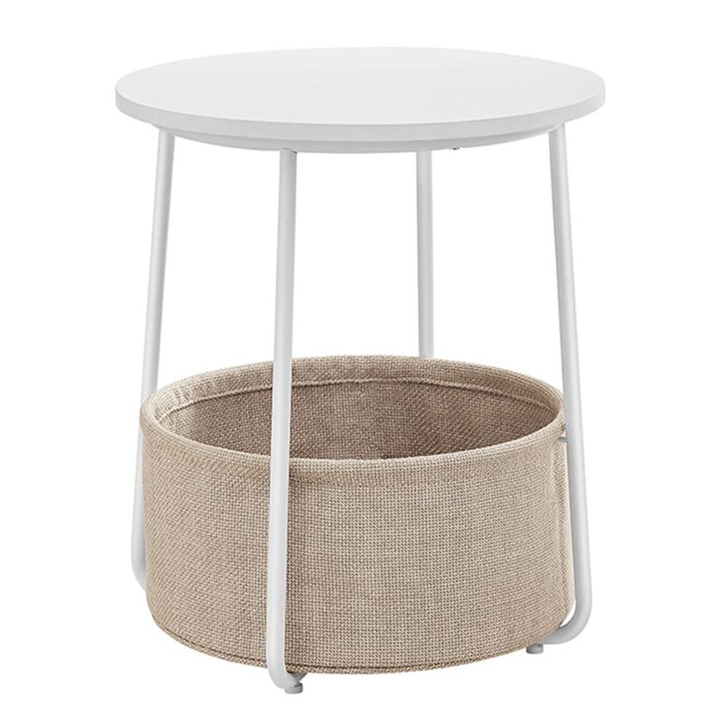 Odkladací stolík 45x45x50 cm, MDF biela
