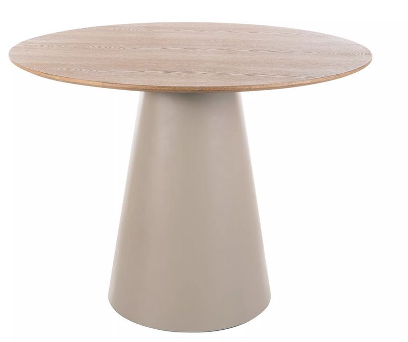 Okrúhly jedálenský stôl 100 cm, kašmír-dub