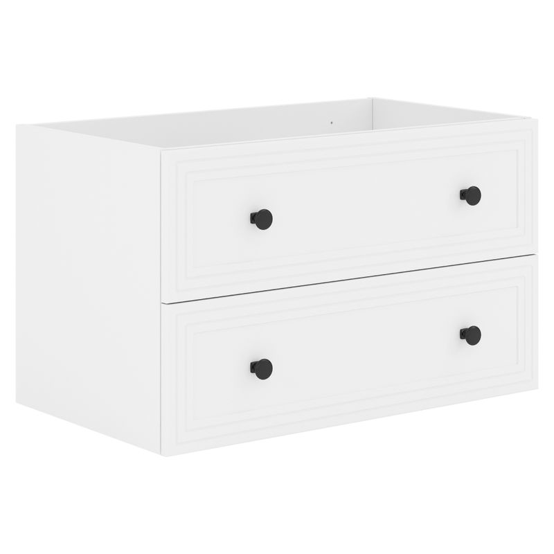 Skrinka pod umývadlo, 2x zásuvka, 80cm, biela