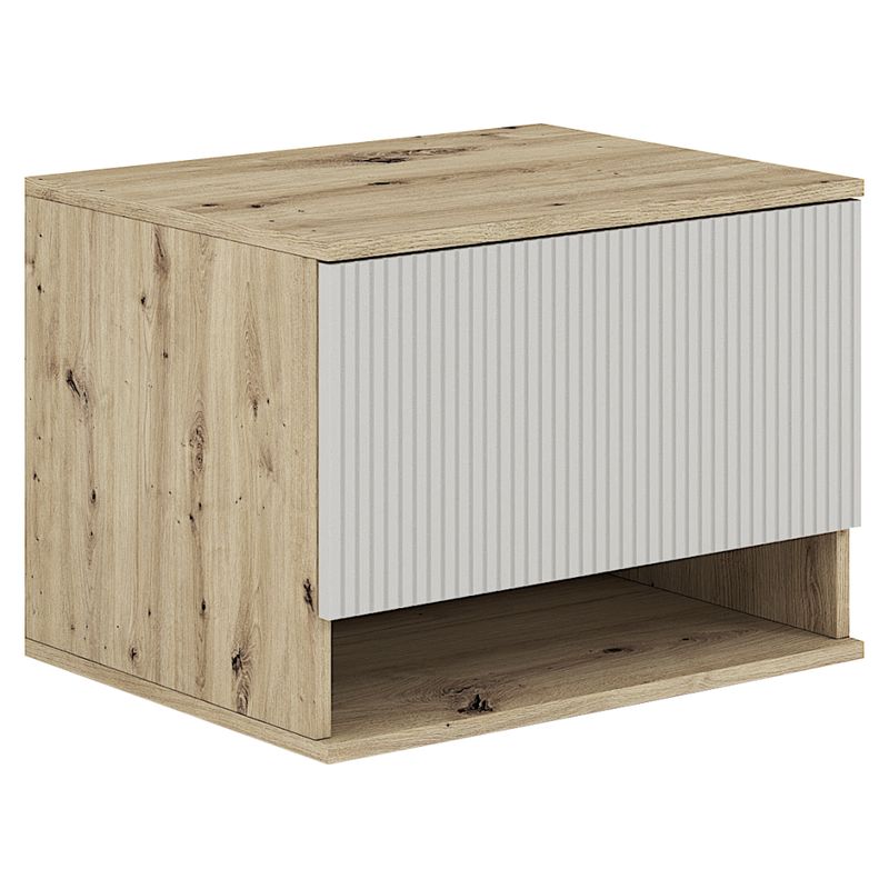 Skrinka pod umývadlo so zásuvkou, 60cm, dub artisan, kašmír