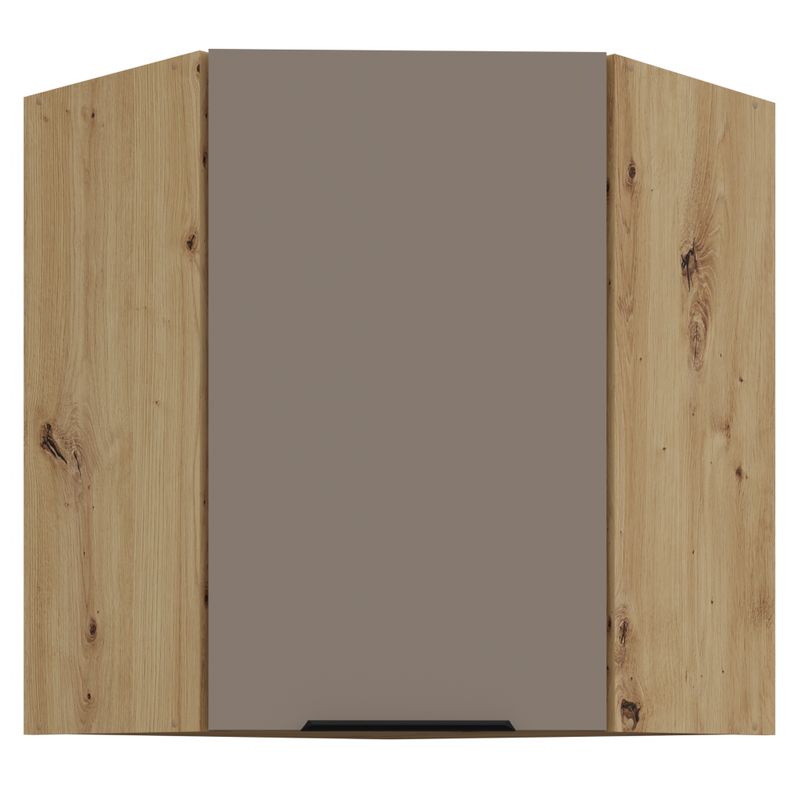 Horná rohová skrinka 60x72cm, sandgrau, dub artisan