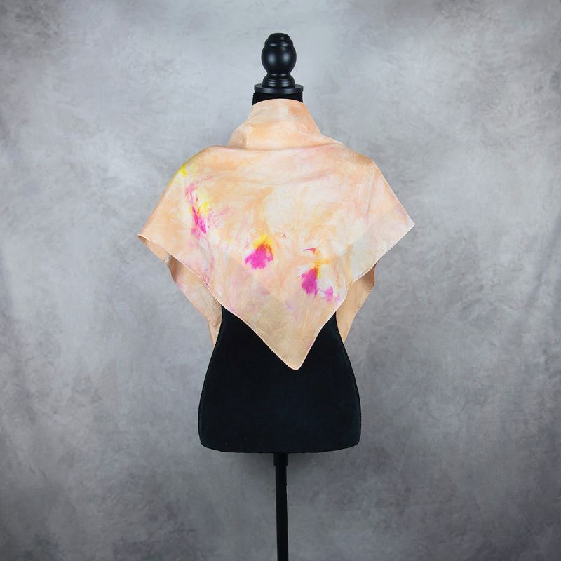 Hodvábna šatka VZOR_65, 90×85cm, Made in Slovakia