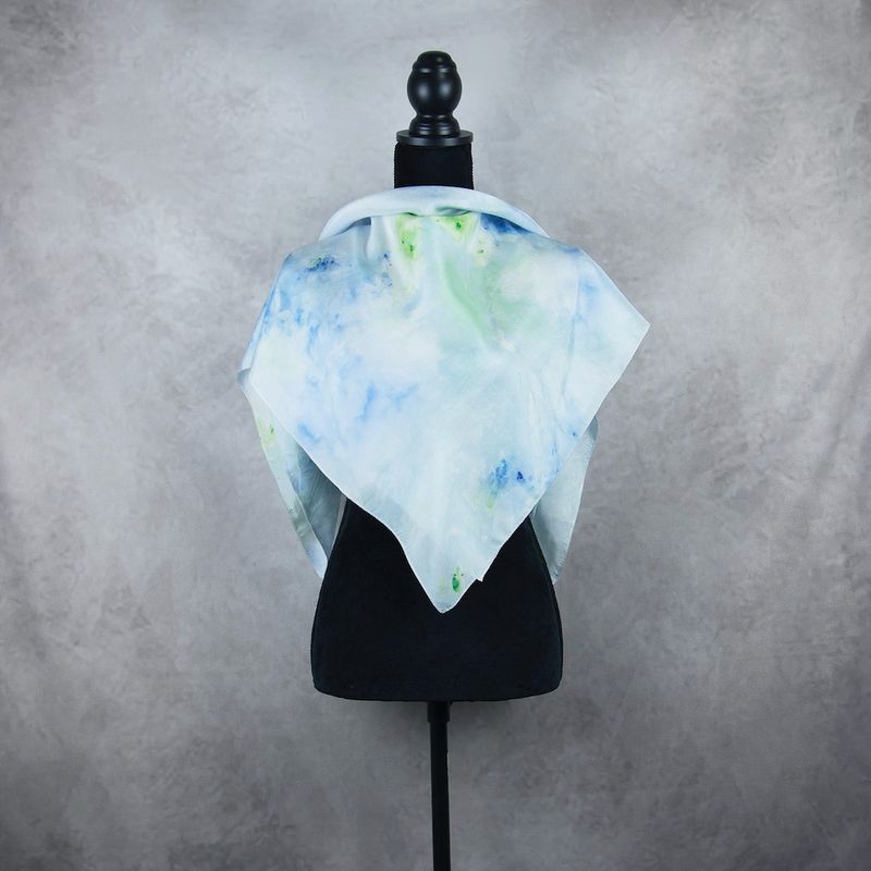 Hodvábna šatka VZOR_81, 90×90cm, Made in Slovakia