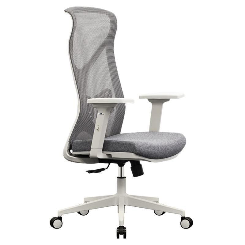 Ergonomické kancelárske kreslo sivé s nosnosťou 150 kg
