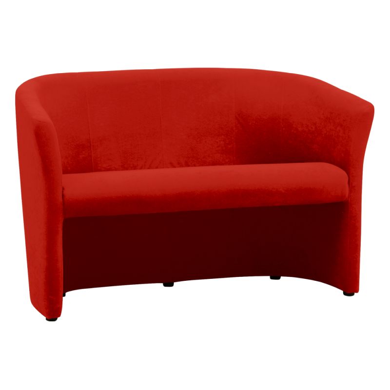 Elegantné dvojkreslo, červené
