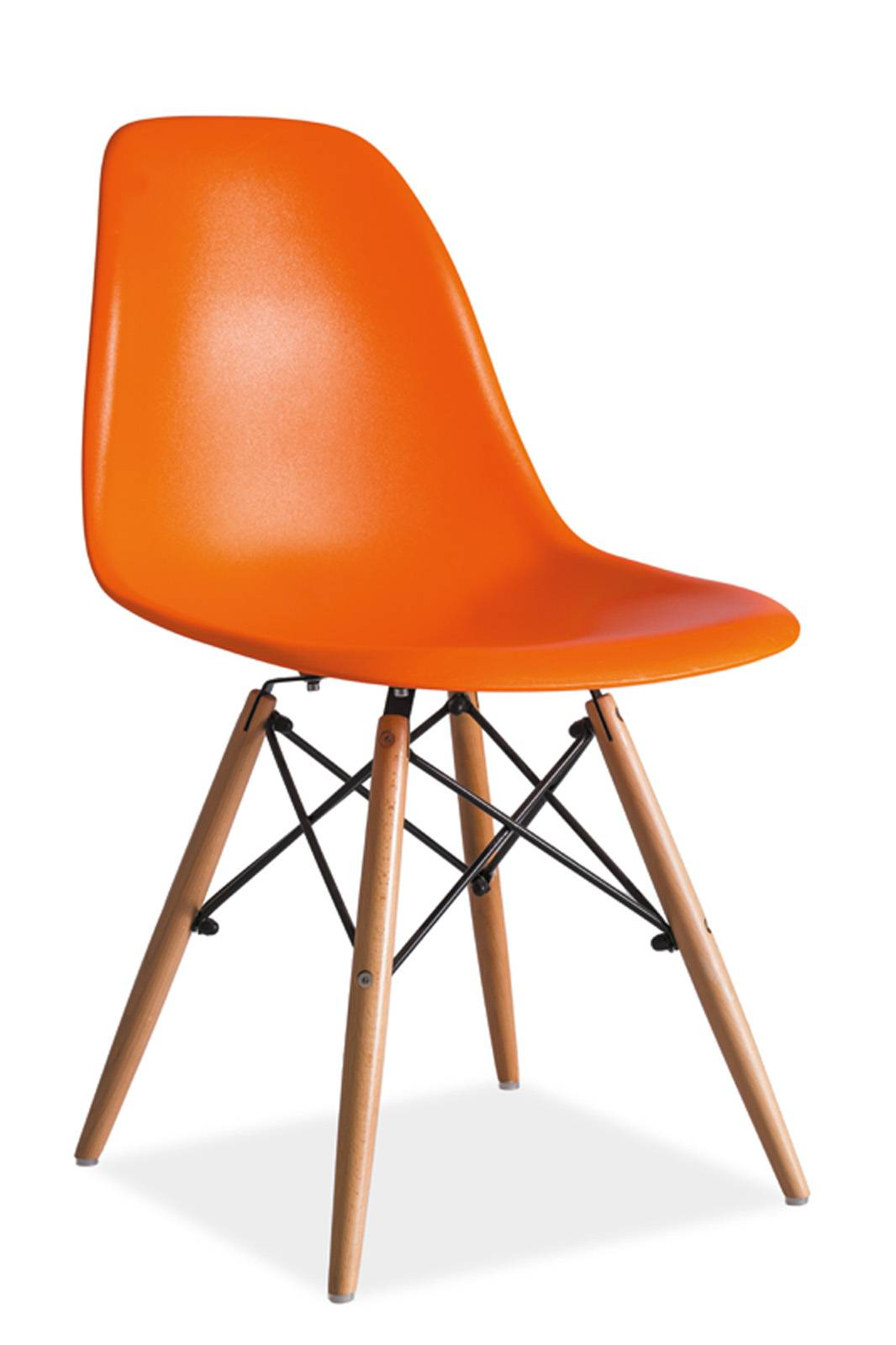 Avantgardná jedálenská stolička, buk/oranžová