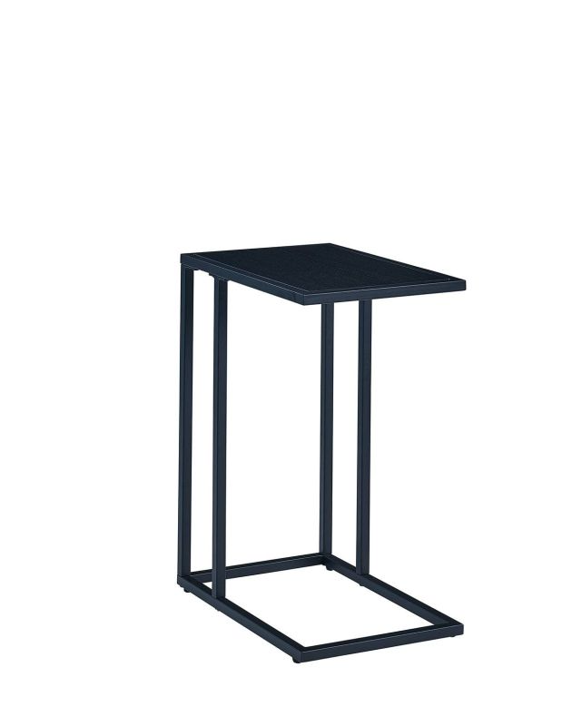 Minimalistický príručný stolík, čierny