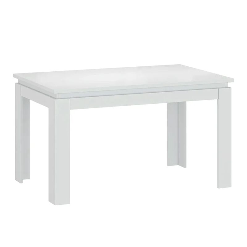 Rozkladací stôl 135-184 cm, biely lesk
