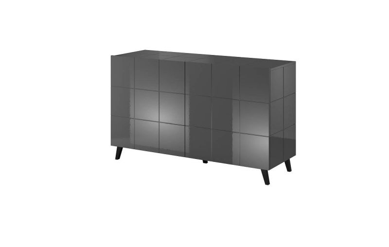 Komoda 2-dvierková, graphite lesk