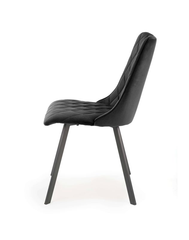 Jedálenská stolička 450, čierna-čierna velvet