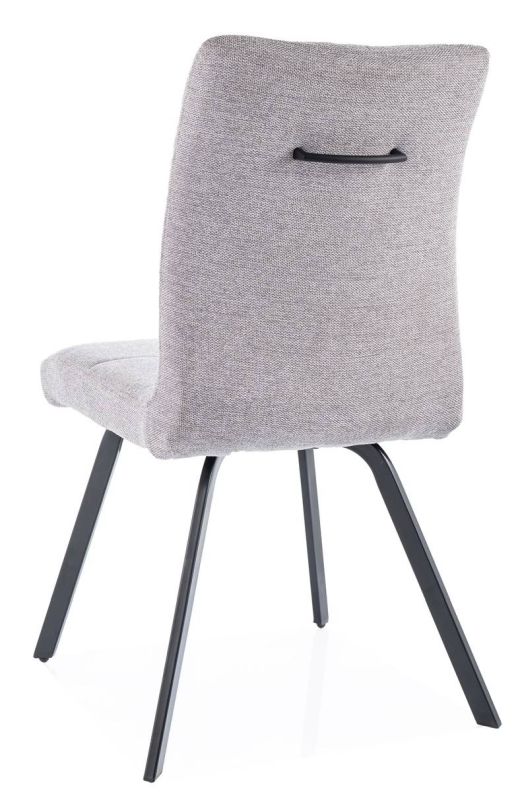Stolička z kvalitných materiálov, čierna-sivá 07