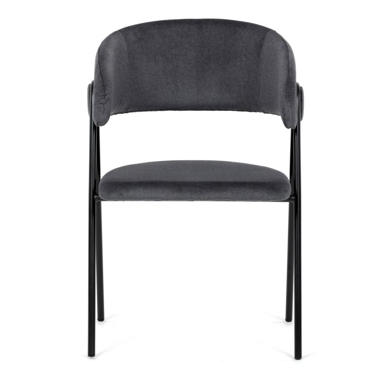 Elegantná jedálenská stolička v šedej farbe