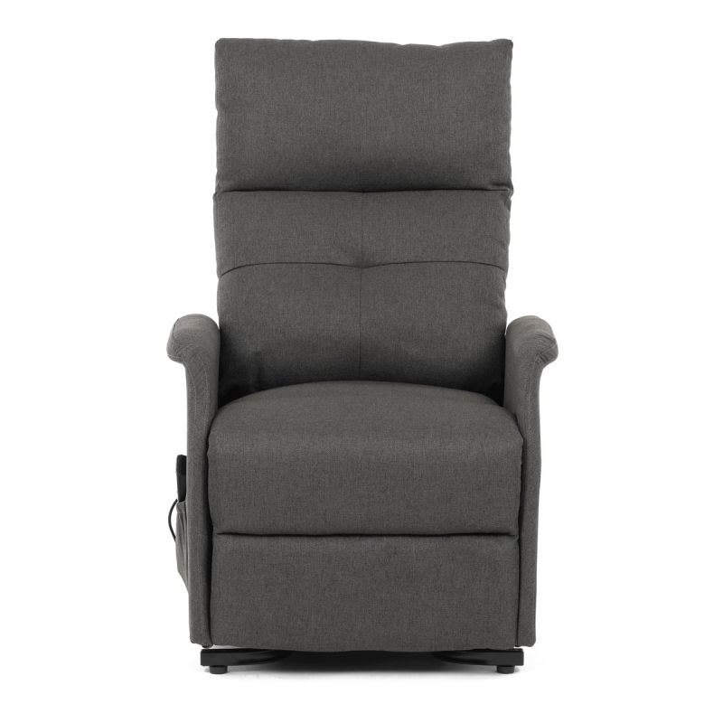 Elegantné elektrické polohovacie kreslo v sivom prevedení