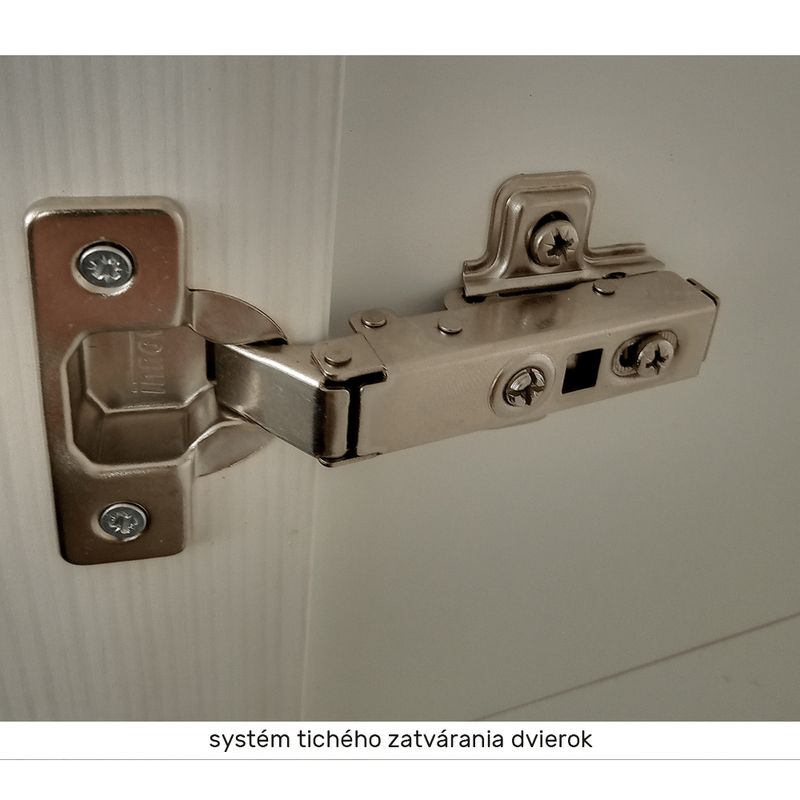 Horná policová skrinka G25P, biela, otvorená