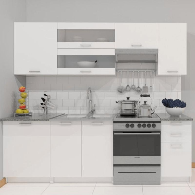 Horná skrinka W - 40, dub sonoma-biela, pravá, 1x dvierka