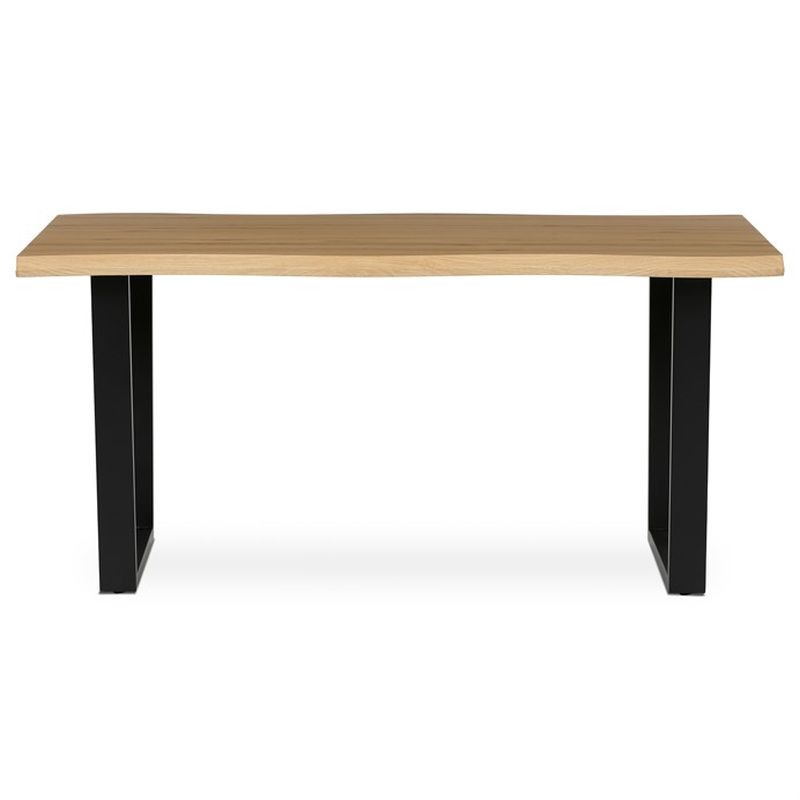 Stôl jedálenský 160x90, MDF doska dekor divoký dub, nohy v tvare U