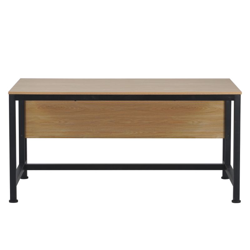 Elegantný a funkčný PC stôl, dub-čierna, 120x80