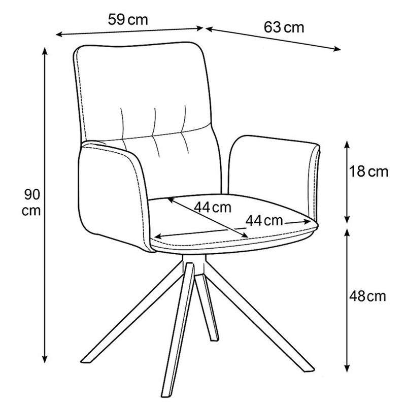 Elegantná jedálenská stolička zelená látka, 360 ° vratný mechanizmus
