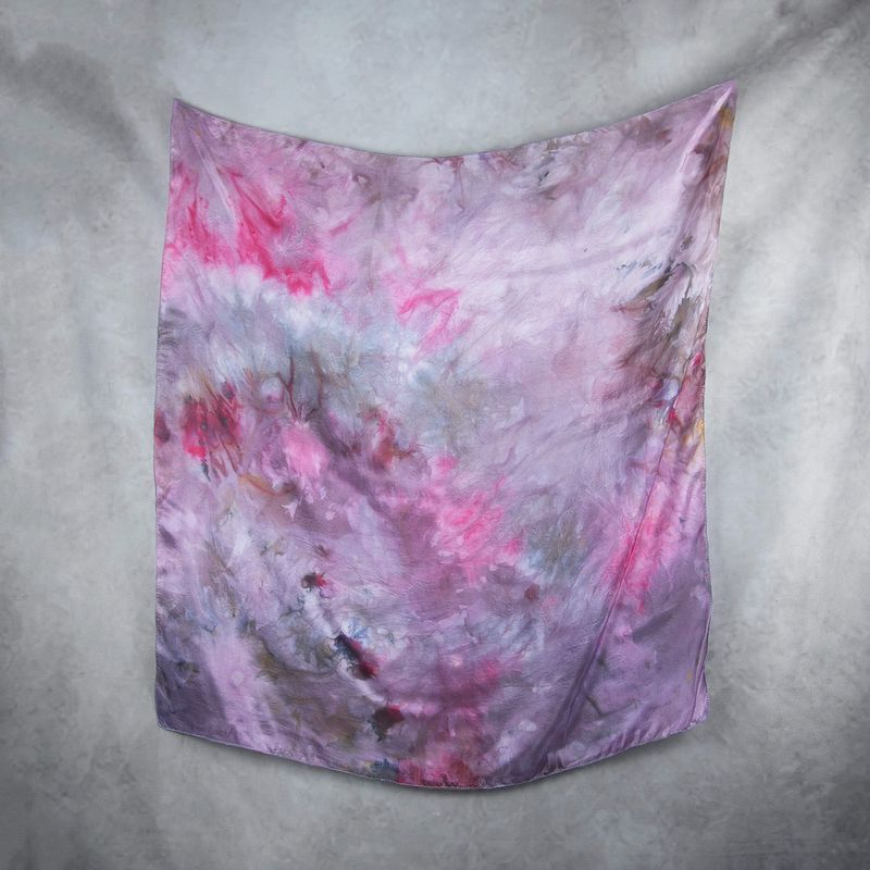 Hodvábna šatka VZOR_55, 85×90 cm, Made in Slovakia