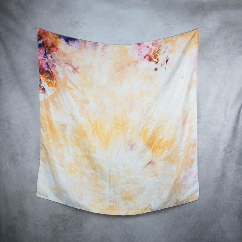 Hodvábna šatka VZOR_53, 85×90 cm, Made in Slovakia