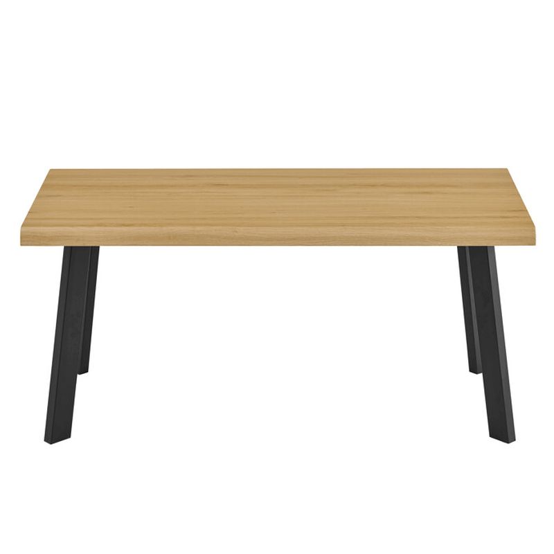 Konferenčný stolík 120cm, MDF doska prírodný dub, nohy čierny kov
