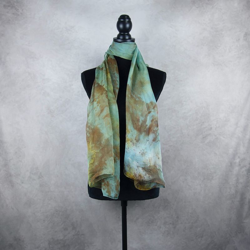 Luxusný hodvábny šál LIMITED_068 zo 100 % prírodného hodvábu, 180 x 110cm