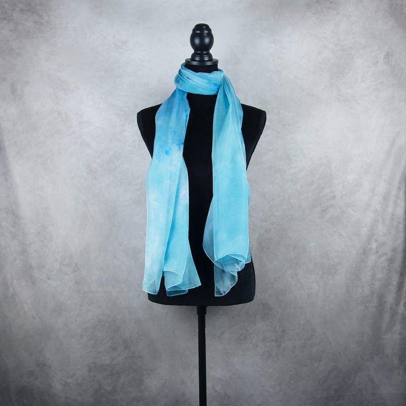 Luxusný hodvábny šál LIMITED_070 zo 100 % prírodného hodvábu, 180 x 110cm