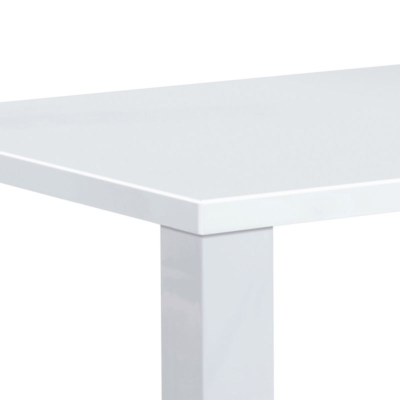 Moderný jedálenský stôl s rozmermi 160x90 v bielom lesku