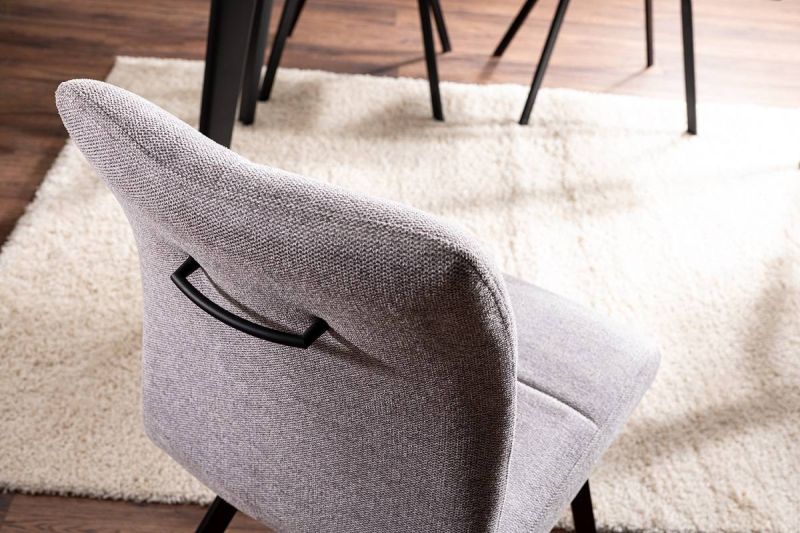 Stolička z kvalitných materiálov, čierna-sivá 07