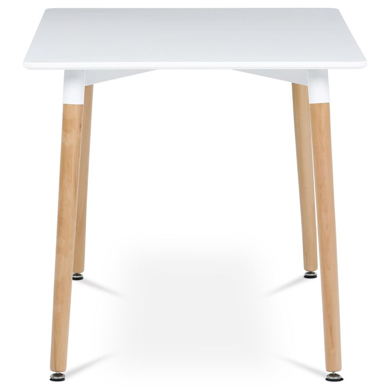 Obdĺžnikový jedálenský stôl s bielou MDF doskou 120x80