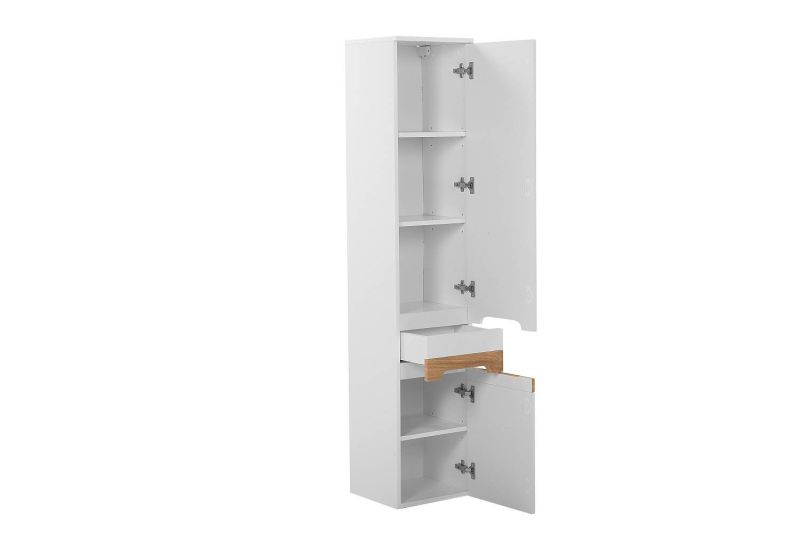 Kúpeľňová skrinka WHITE 800 biela/biely vysoký lesk