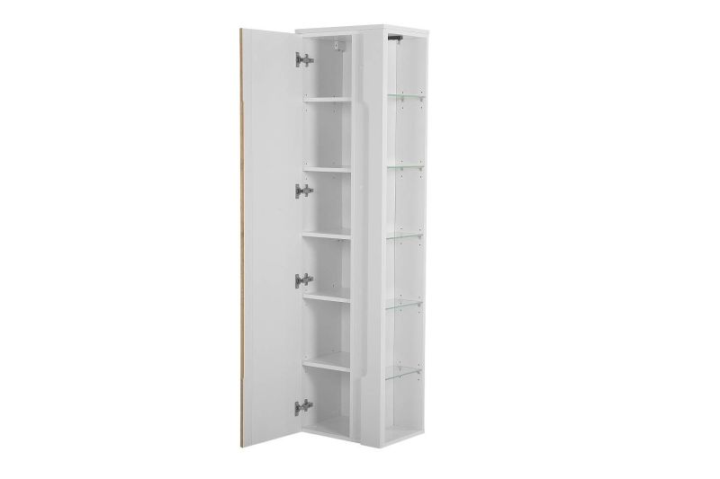 Kúpeľňová skrinka WHITE 802 biela/biely vysoký lesk