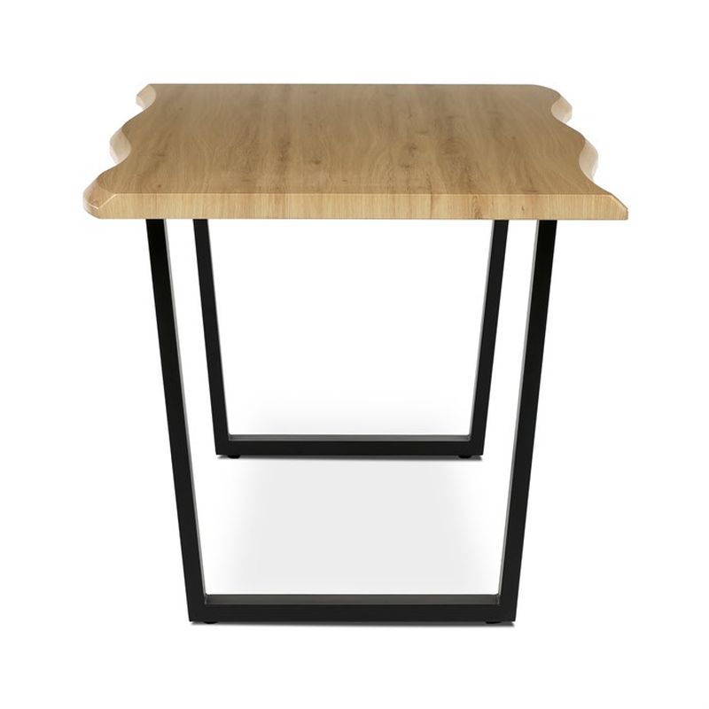 Stôl jedálenský 180x90, MDF doska dekor divoký dub, nohy v tvare U