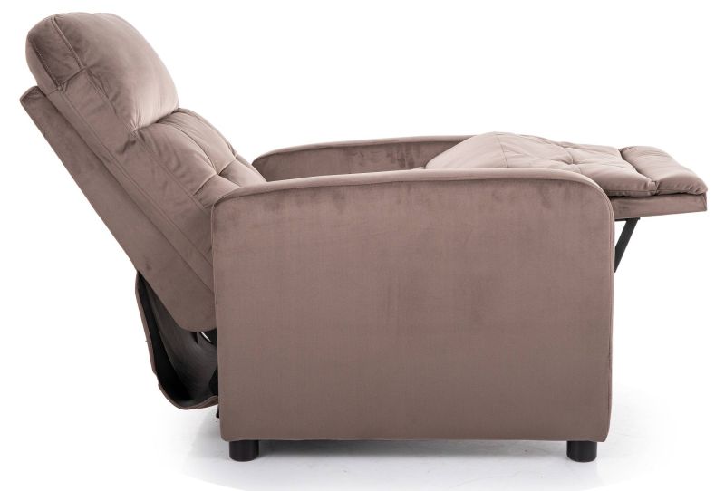 Polohovacie kreslo v skvelom dizajne, cappuccino bluvel 38