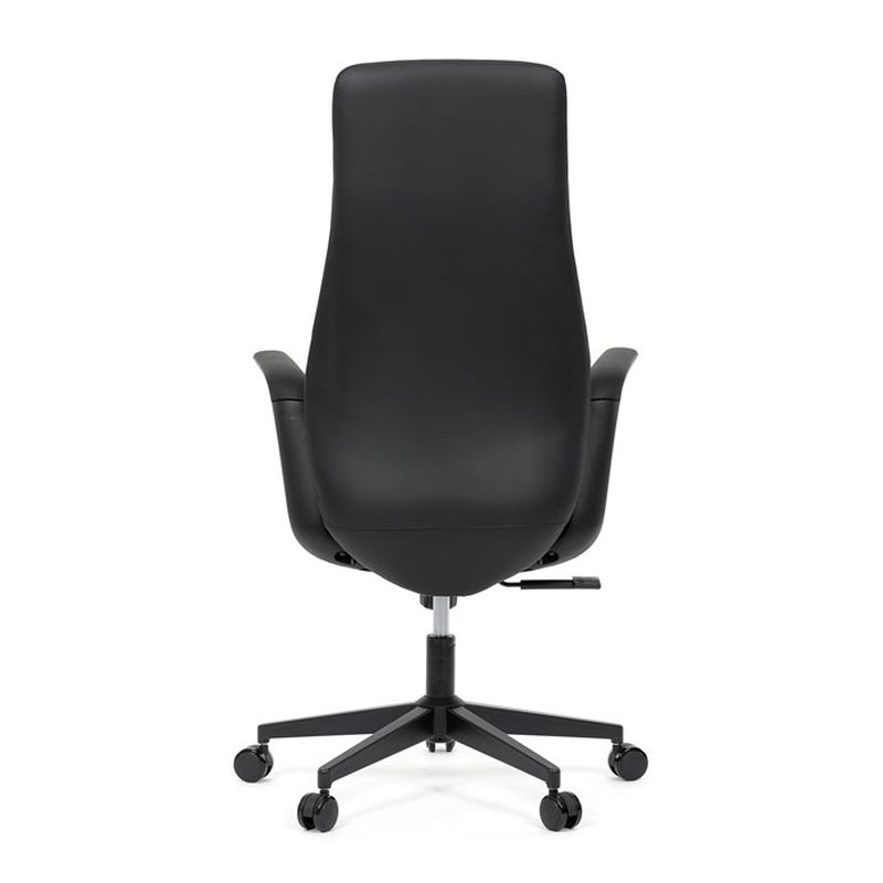 Elegantné čierne kreslo z kvalitnej ekokože
