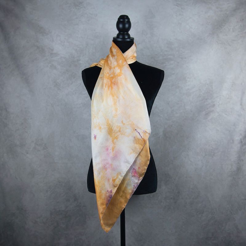 Hodvábna šatka VZOR_52, 85×90 cm, Made in Slovakia