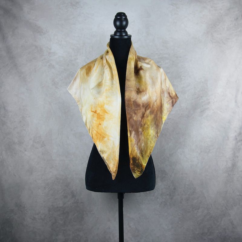 Hodvábna šatka VZOR_48, 80×90 cm, Made in Slovakia